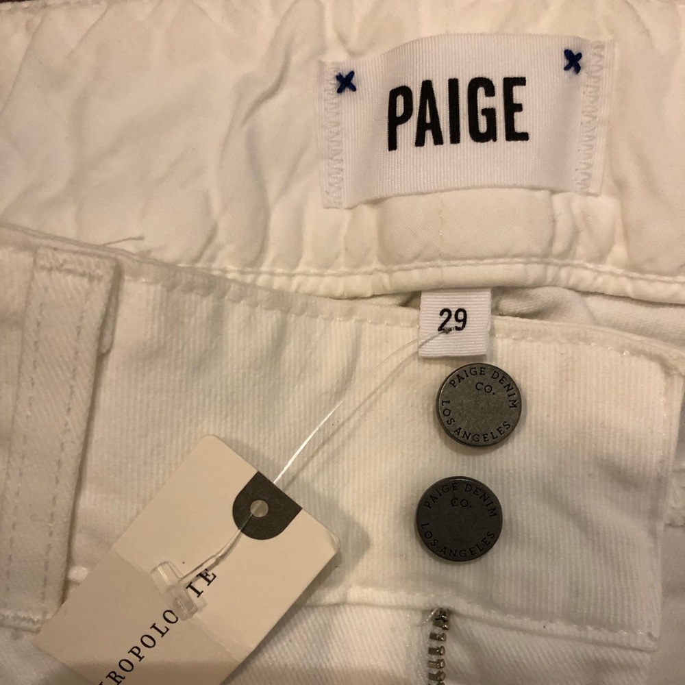 Brand new Paige white flare jeans